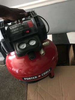 porter cable 6 gallon air compressor and 3 nailer combo kit