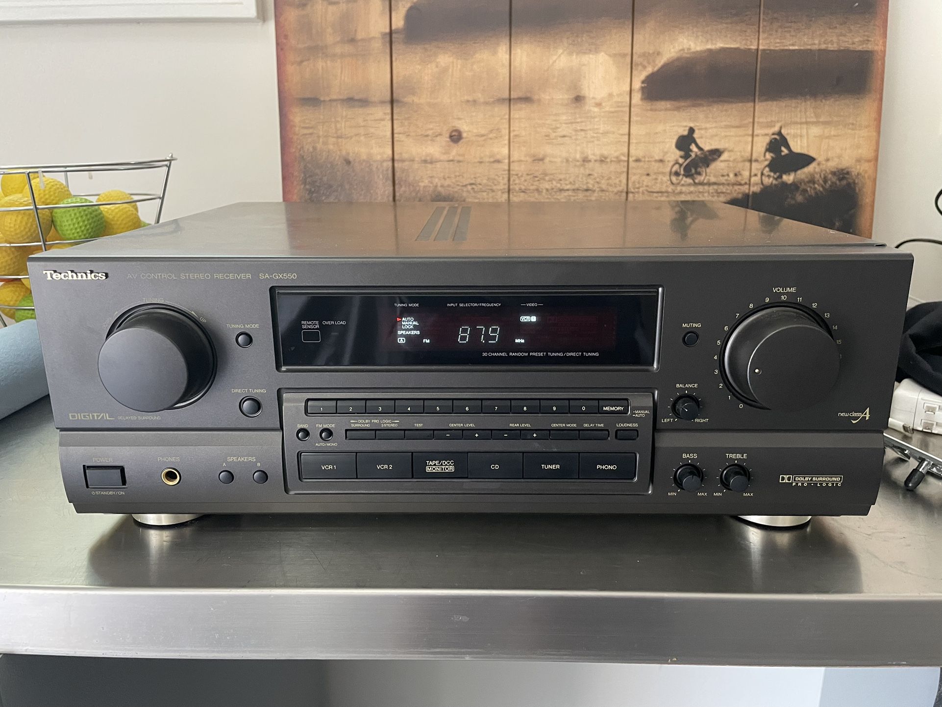 Technics SA GX550 2 Channel AV Control 115 Watt Stereo Receiver