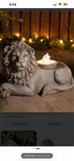 Lion water fountain