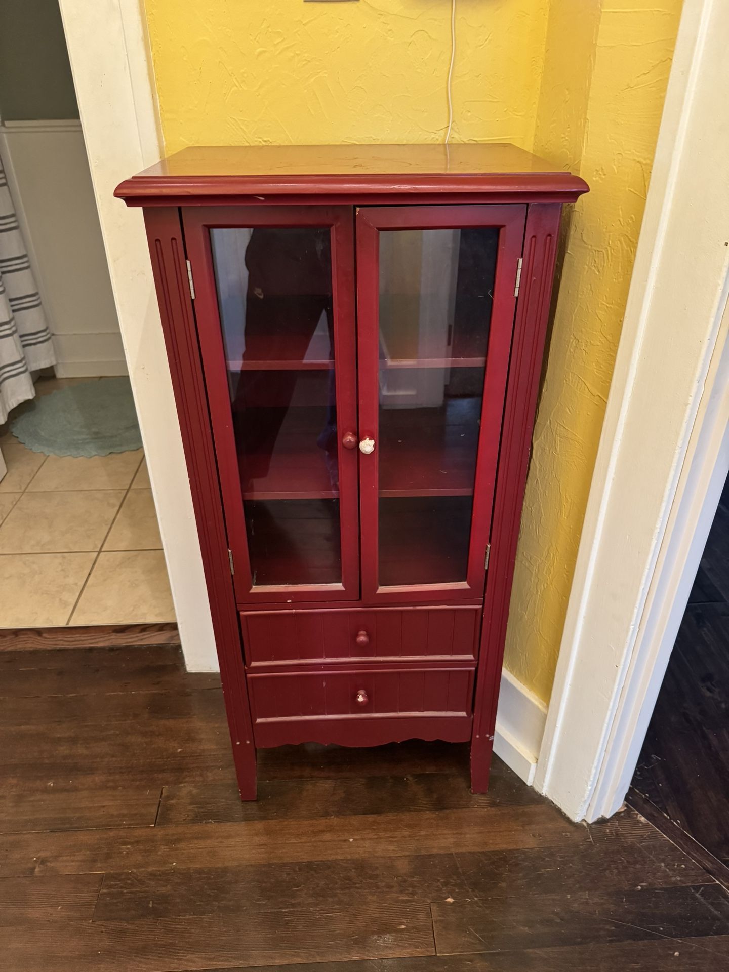 Really Cute Red Cabinet