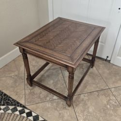 Wood End Table