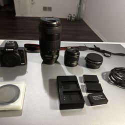 Canon M50 with 2 Lenses And Viltrox Adapter