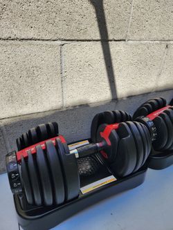 Bowflex 552 selectec dumbbells weights