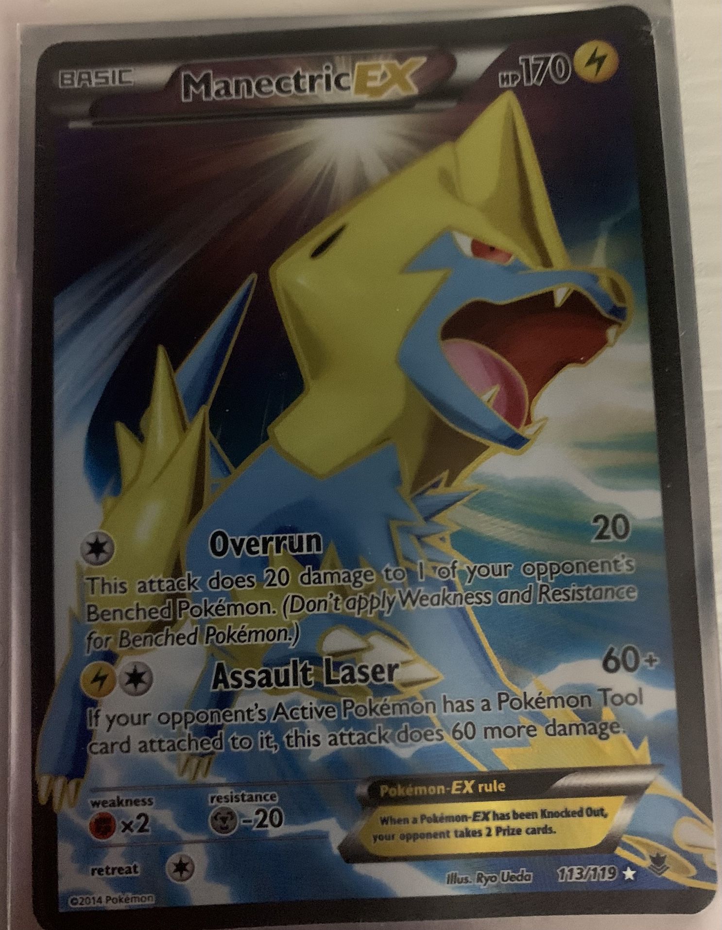 Manectric EX Pokemom Trading Card