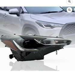 Replacement For Toyota 2022 2023 Corolla Cross L/LE - 2023 Hybrid S/Hybrid SE LED Headlight Headlamp Assembly with Bulb, Right/Passenger Side, OEM 811