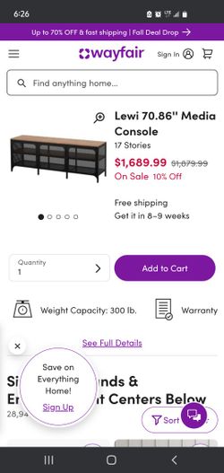 Media Console Table
