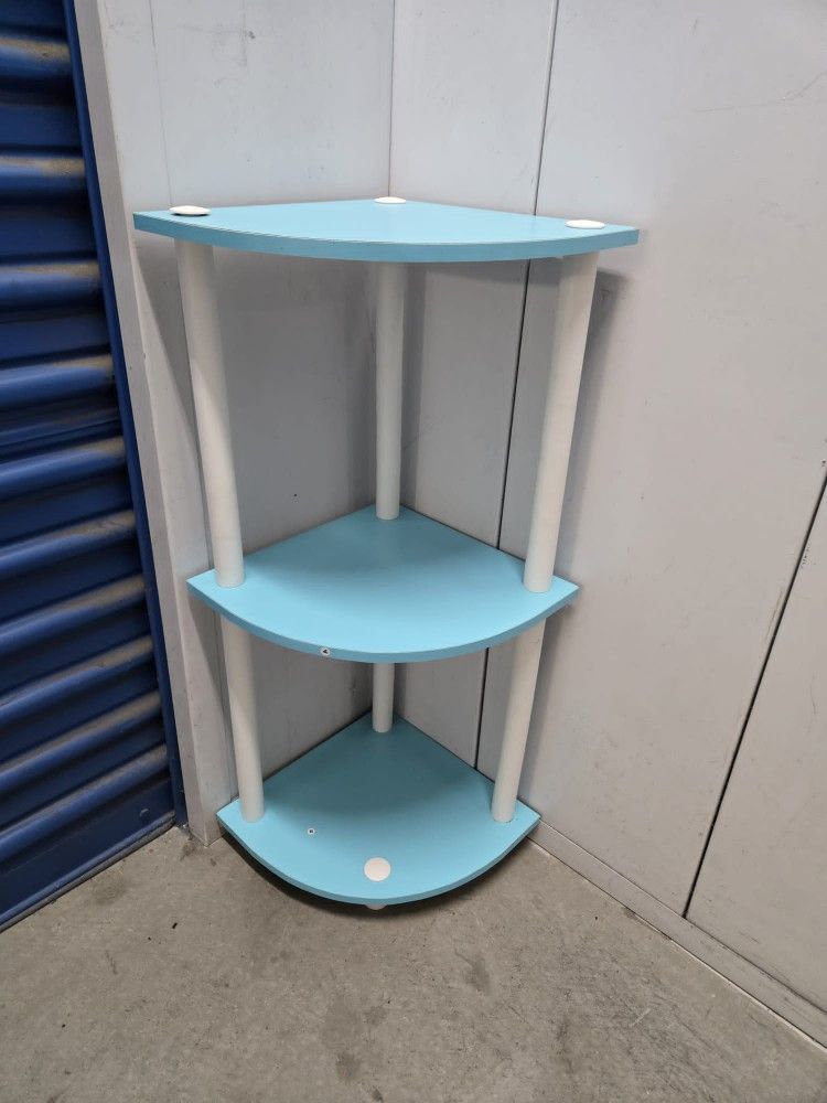 Plastic Corner Bookshelf $ 25 On Good Condition