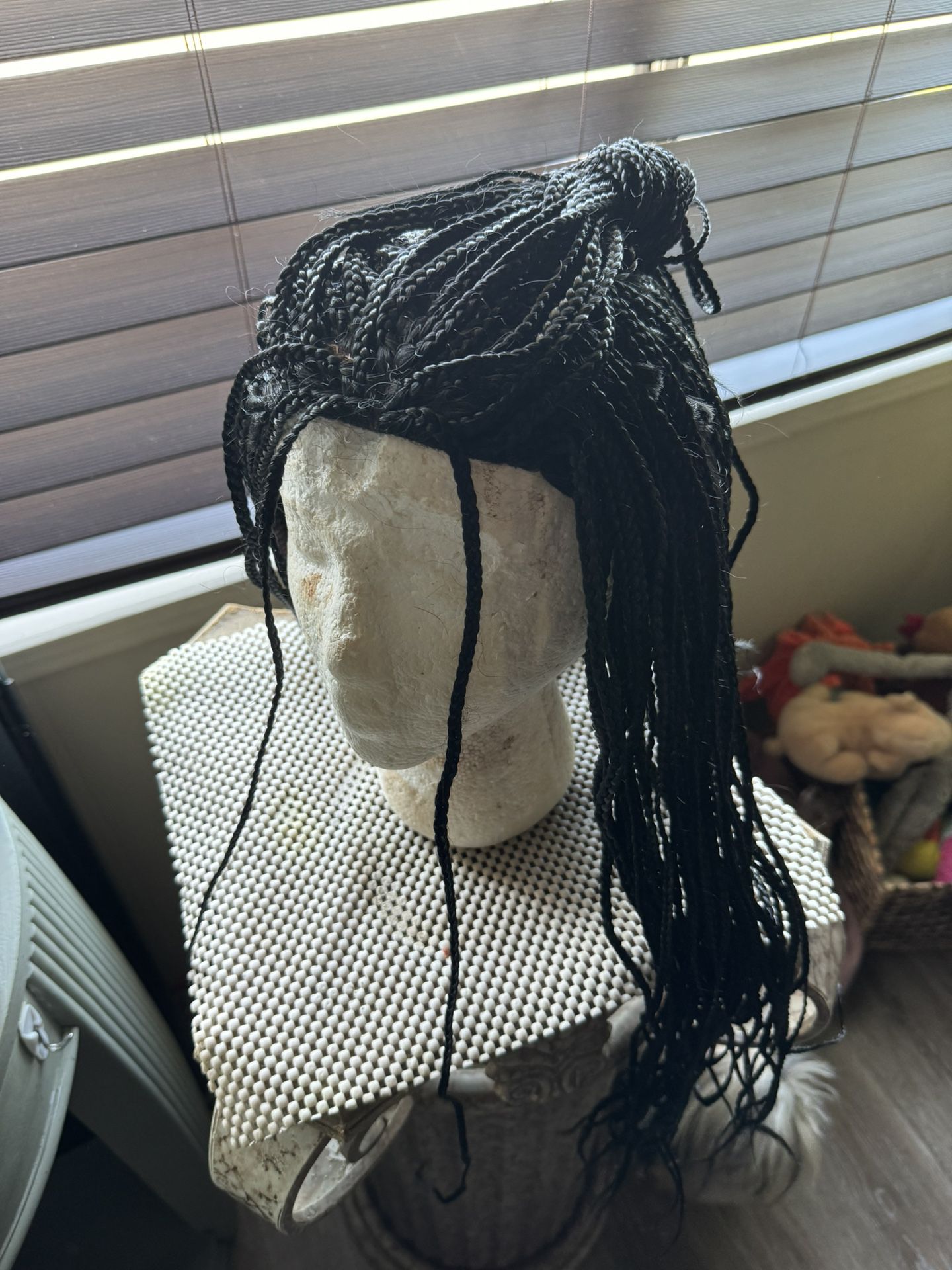 Braided Blk Synthetic Wig 