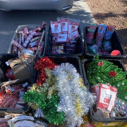 Christmas Decorations And Gift Bags