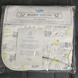 Baby Burth Cloths for Boys & Girls, 3Pack