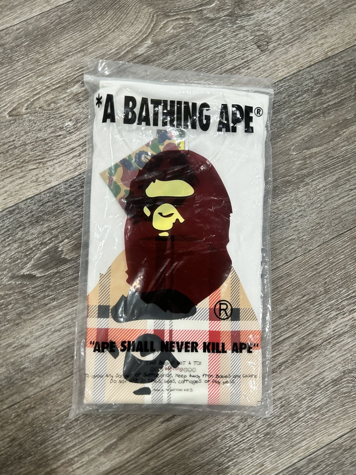 Bape White Polo Shirt Men’s