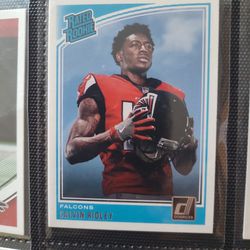 2018 Donruss Football #311 Calvin Ridley RC Rookie Card Atlanta Falcons Rated Rookie Official NFL Trading Card
