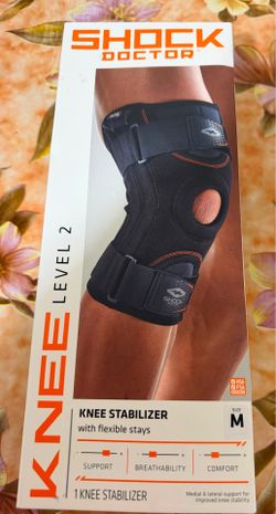 Shock Doctor Level 2 Knee Stabilizer Brace w/ Flexible Stays – Size Medium