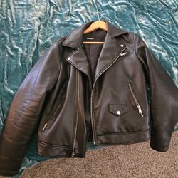 Faux Leather Jacket 