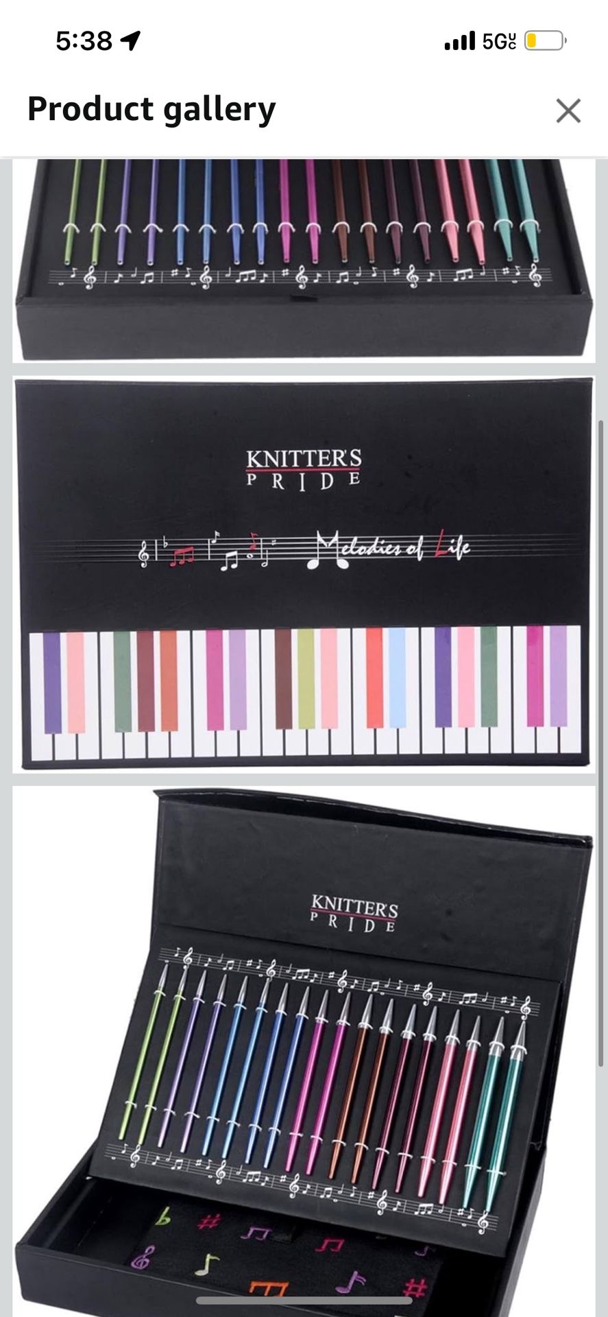 Knitter's Pride Melodies of Life "Zing" Interchangeable Needle Set-9 Pairs / 4 Cords/Accessories - Multi