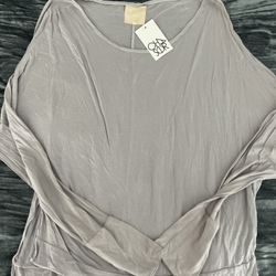 Chaser grey long sleeve top Size M