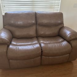 Leather Loveseat Recliner