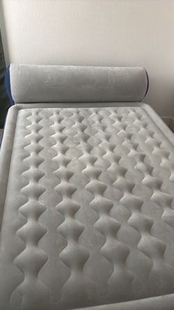 Inflatable Air Mattress with Headrest