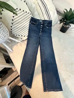GOOD AMERICAN CASHMERE-BLEND JEANS  - SIZE 6 - Excellent Condition