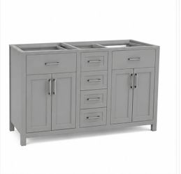 Carnegy Avenue Vega 60” Gray Bathroom Vanity