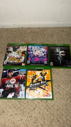 5 Never Used Xbox One Games,  Bundle 