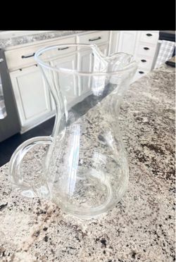 Princess House Clear Glass Water Pitcher