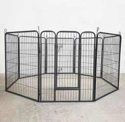 (Brand New) $115 Dog 8-Panel Playpen, Each Panel 40” Tall X 32” Wide Heavy Duty Pet Exercise Fence Crate Kennel Gate