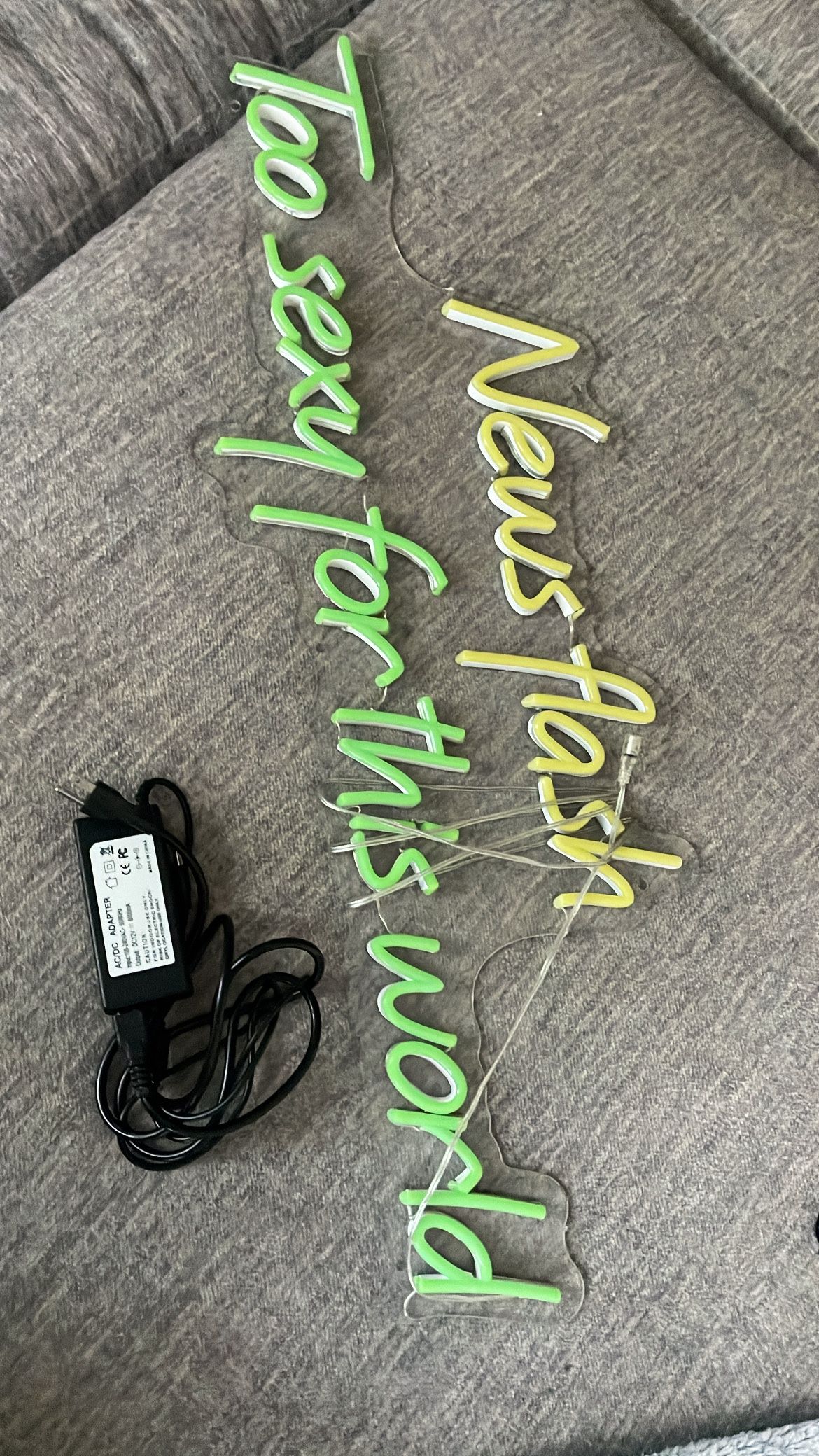 LEF SIGN + Power cable 