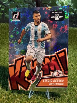 2025-26 Donruss Road to FIFA World Cup Sergio Aguero Oversized KABOOM! #21