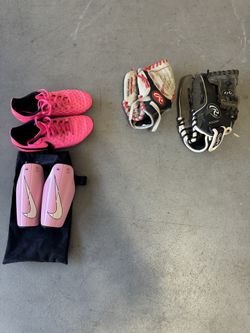 Kids Baseball And Soccer Gear