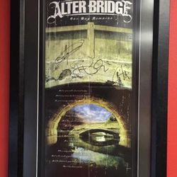 Alterbridge Autographed Frame 