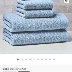 Better Homes & Gardens Signature Soft Cotton Melange 6 Piece Bath Towel Set