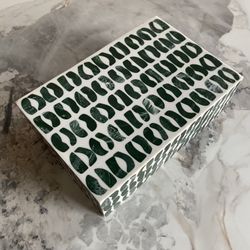 Green And White Jewelry Box