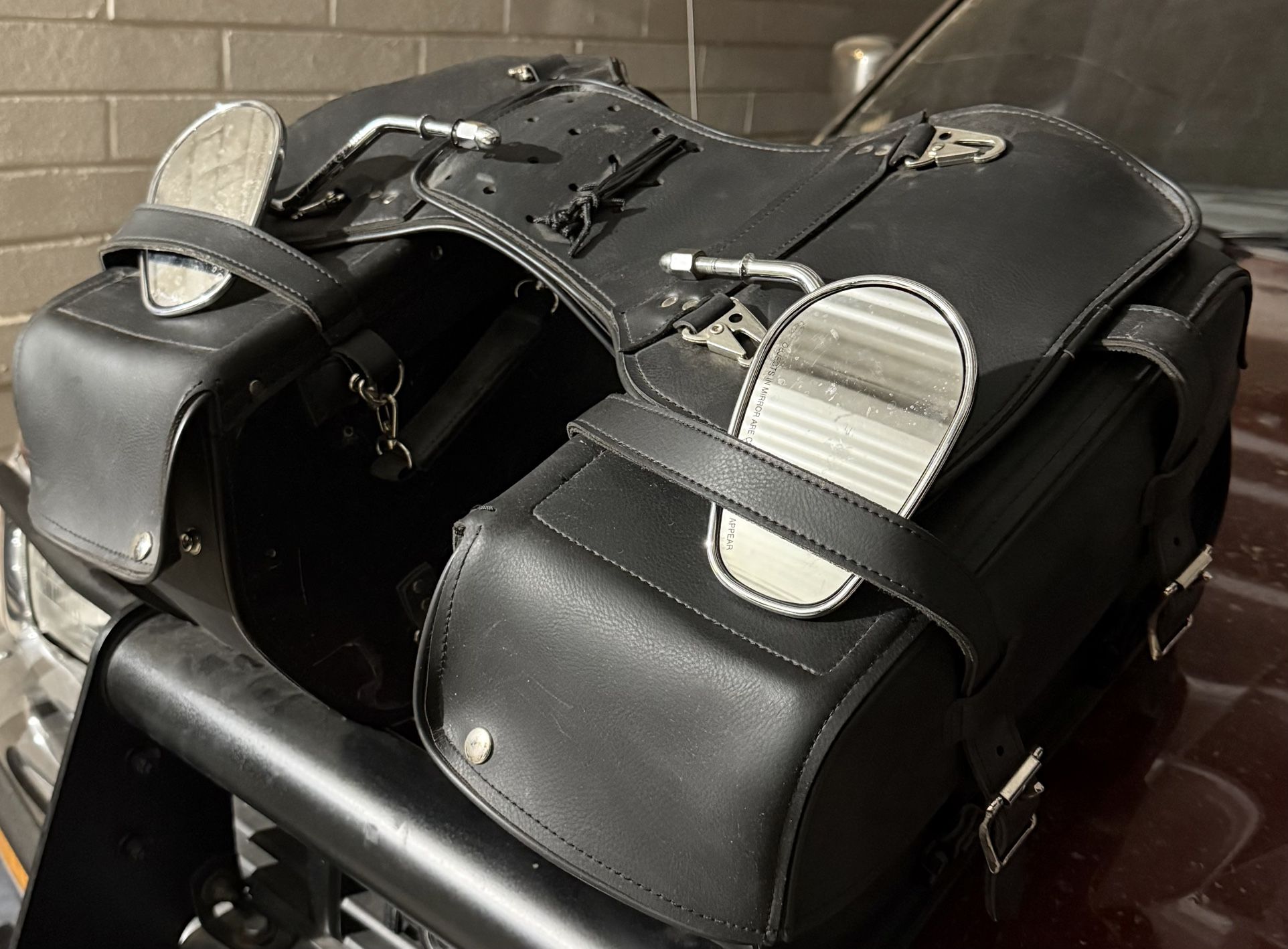 Quick Release Throw Over Saddlebags And Set Of Mirrors! First $80 Takes All
