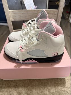 Air Jordan 5 Retro OG “White Soft Pink” – Men’s Size 9