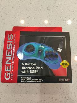 Brand new wired Sega Genesis controller for PC