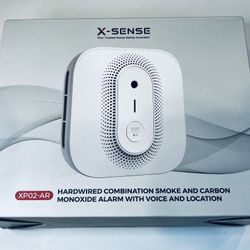 X-Sense XP02-AR Hardwired Smoke & Carbon Monoxide Alarm w/ Voice Location 1-Pack