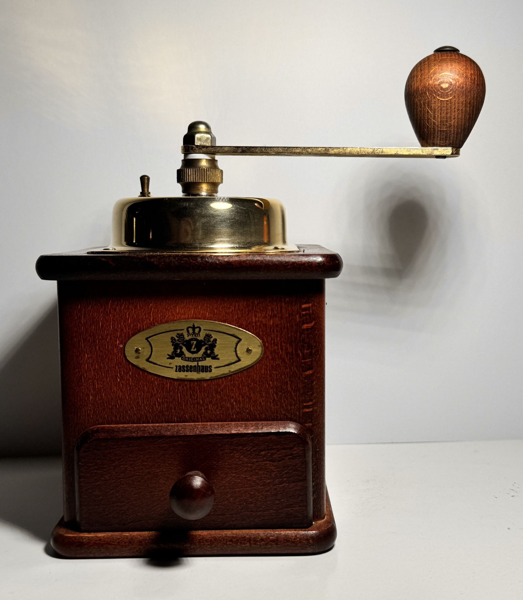 Zassenhaus Brasilia Coffee Mill Manual Grinder Hand Crank Mahogany