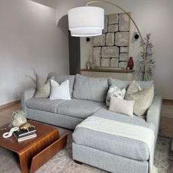 Gray Reversible Sectional 