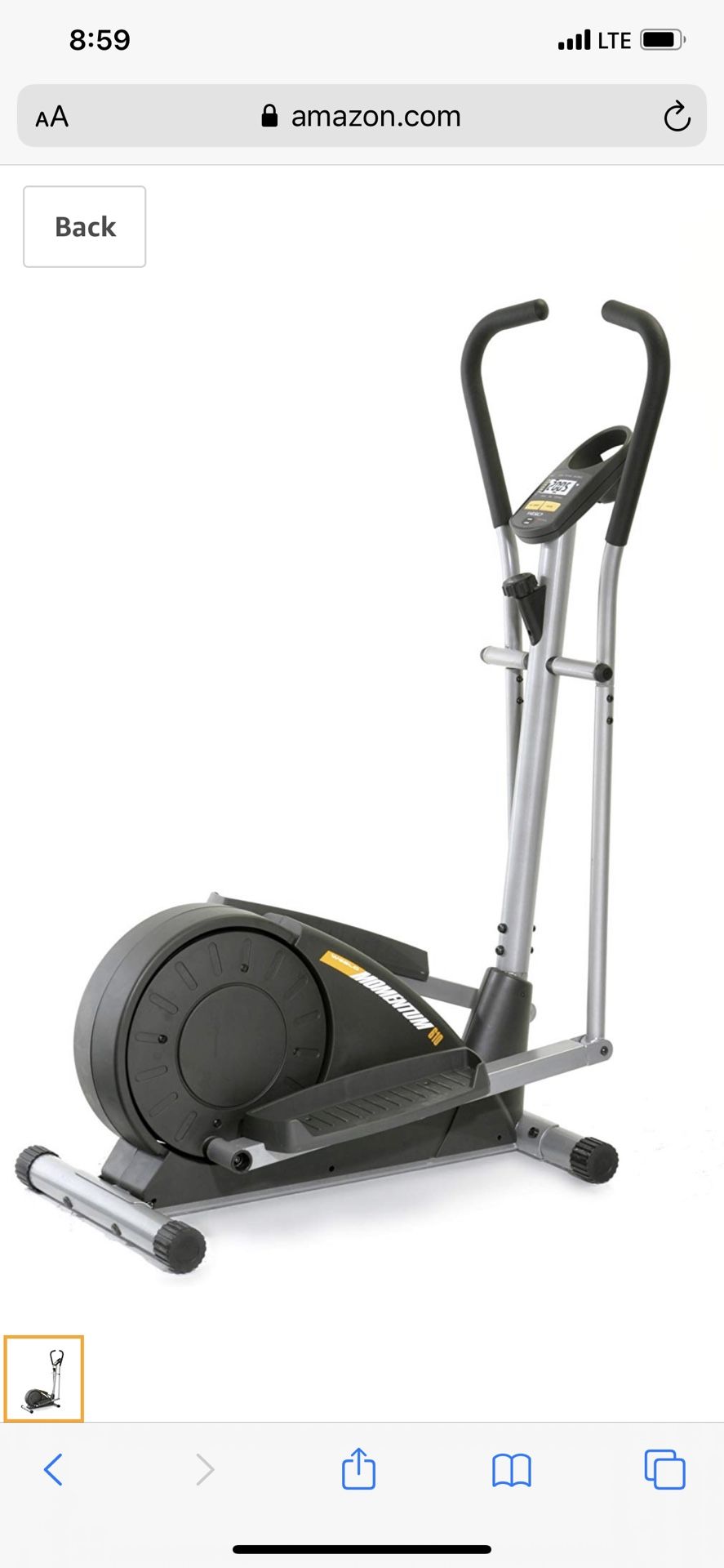 Weslo Momentum 610 Elliptical Trainer