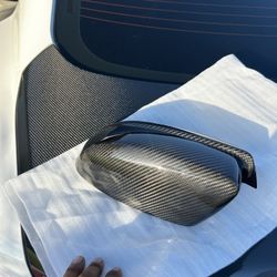 Charger Carbon Fiber Side Mirror Caps