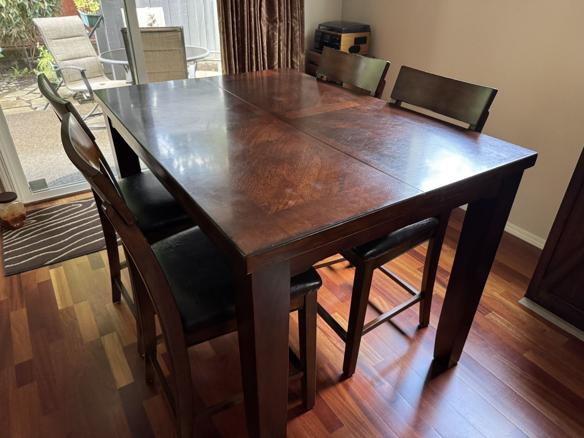 Dining Table - 8 Counter Height Chairs