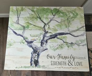 Family Circle Tree Pallet Picture