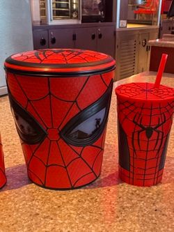 Spiderman Popcorn Bucket Bundle Regal New