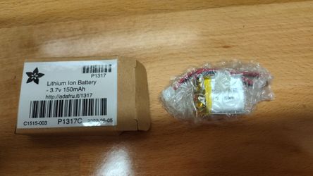8x Adafruit 1317 3.7V 150mAh LiPo Batteries + 350mAh Battery NEW