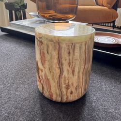 The Luxuriate Green Onyx Candle Holder