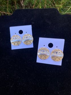 Round Last supper earrings⛪️