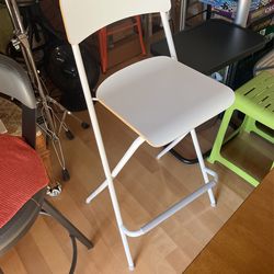IKEA White Bar Stool