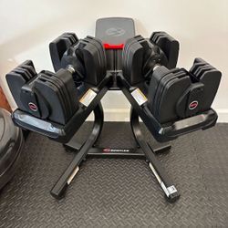 Bowflex 560 Dumbbells With Stand