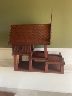 Wooden House Miniature Model